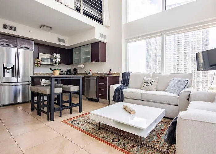 Brickellriver Loft With Parking & 12 Min To South Beach